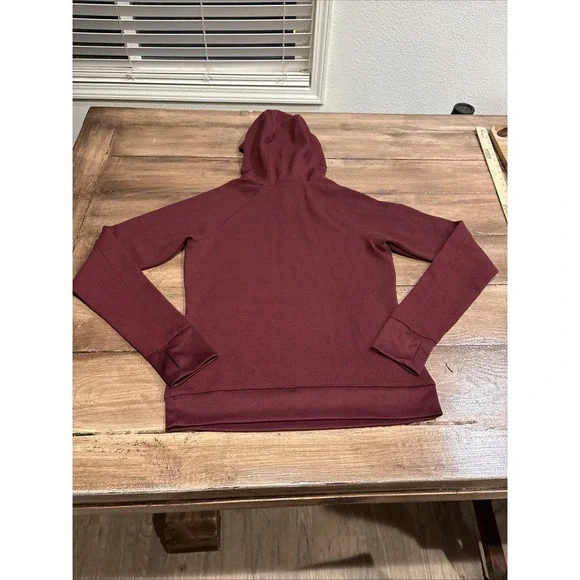 Rank 45 Hoodie Womens Xs BurgundyPockets Hooded Pullover Sweatshirt - Picture 9 of 9